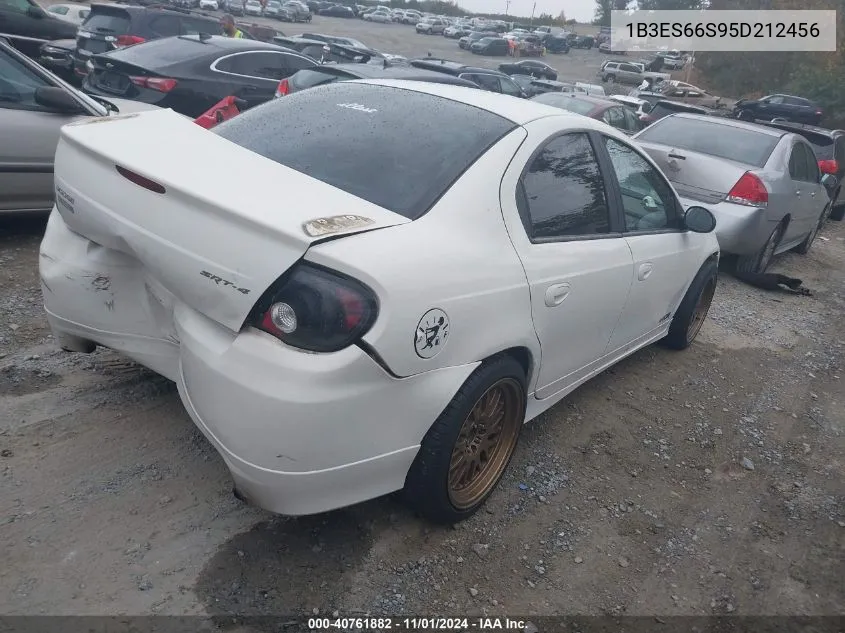 2005 Dodge Srt4 VIN: 1B3ES66S95D212456 Lot: 40761882