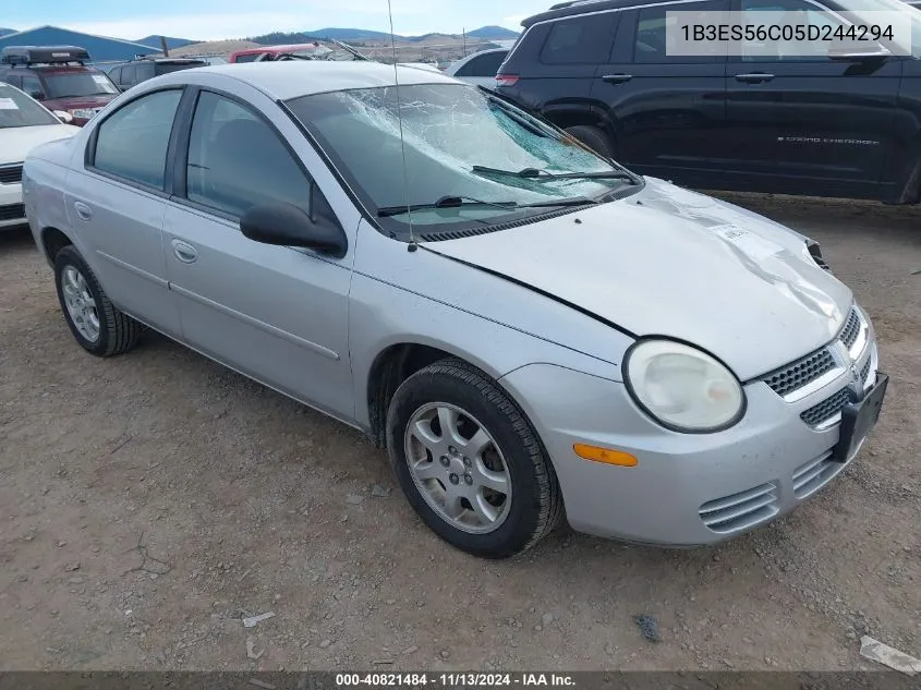 2005 Dodge Neon Sxt VIN: 1B3ES56C05D244294 Lot: 40821484