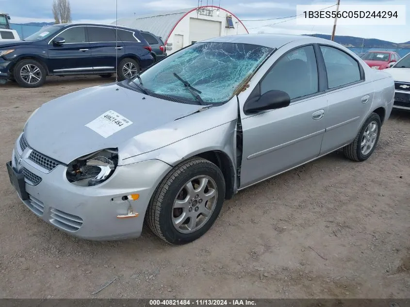 2005 Dodge Neon Sxt VIN: 1B3ES56C05D244294 Lot: 40821484