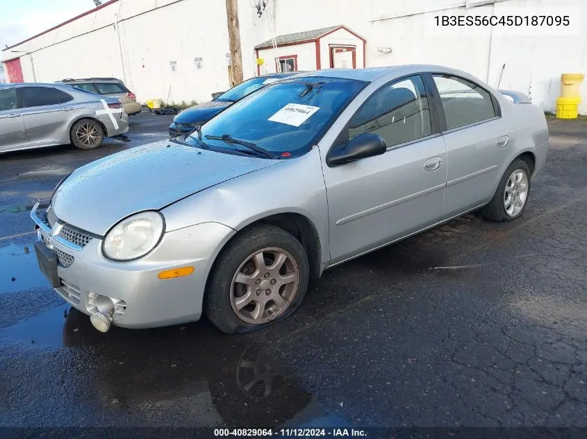 1B3ES56C45D187095 2005 Dodge Neon Sxt