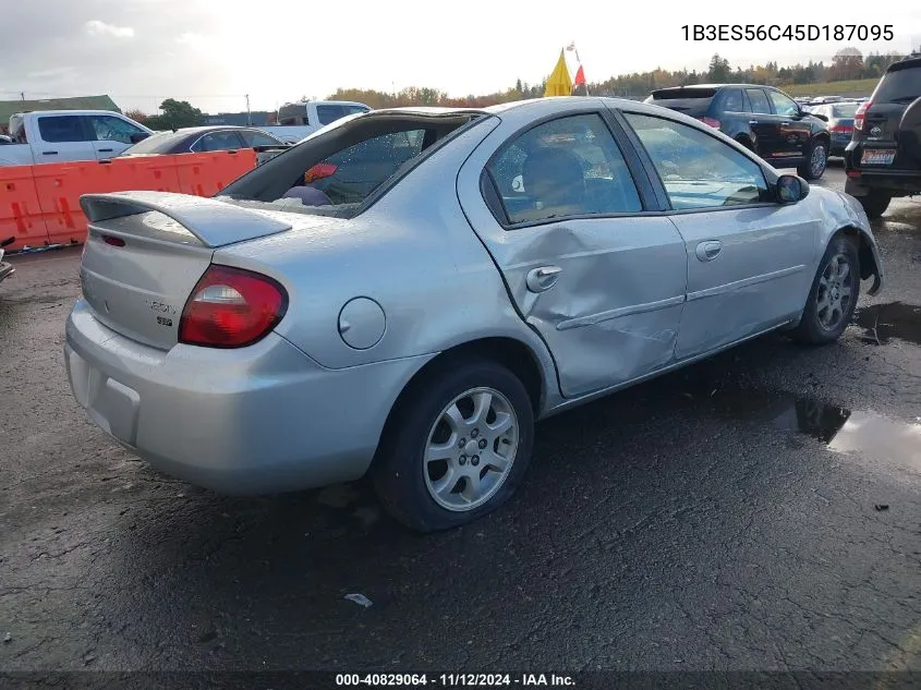 1B3ES56C45D187095 2005 Dodge Neon Sxt