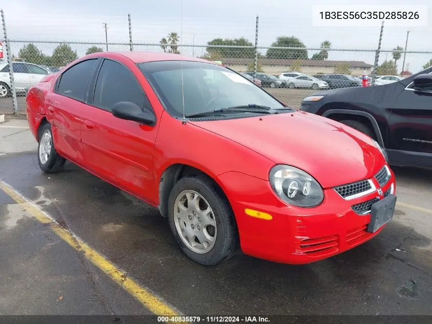 1B3ES56C35D285826 2005 Dodge Neon Sxt