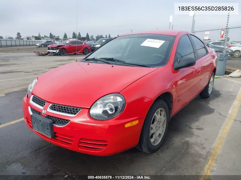 1B3ES56C35D285826 2005 Dodge Neon Sxt