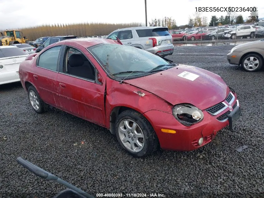 1B3ES56CX5D236400 2005 Dodge Neon Sxt