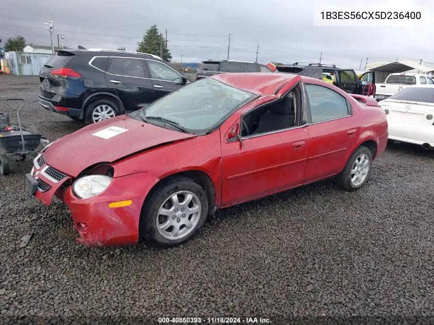 1B3ES56CX5D236400 2005 Dodge Neon Sxt