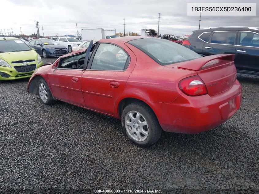 1B3ES56CX5D236400 2005 Dodge Neon Sxt