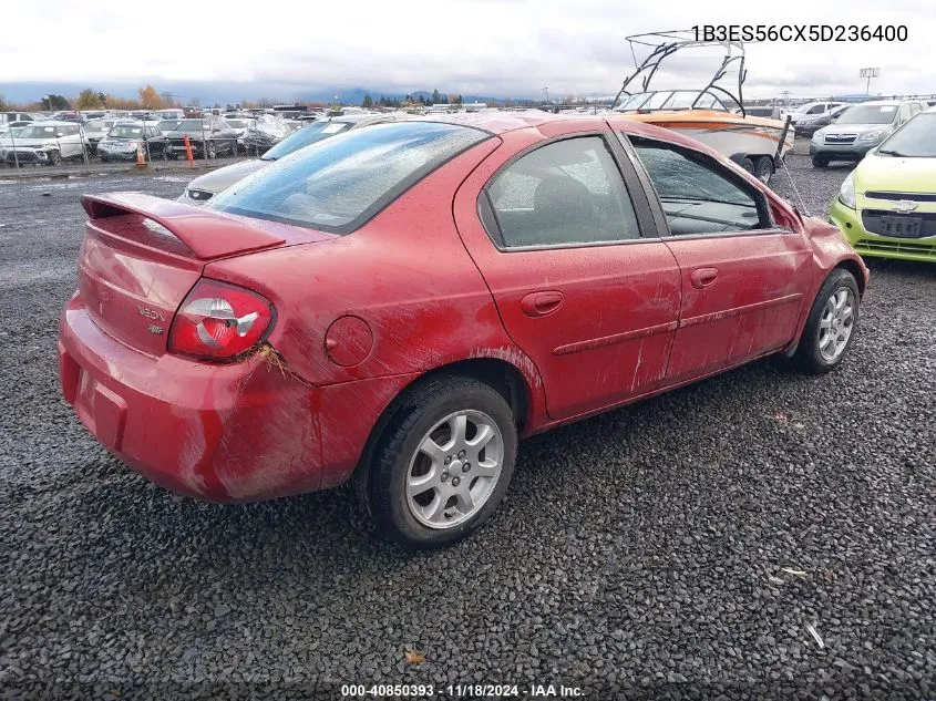 1B3ES56CX5D236400 2005 Dodge Neon Sxt