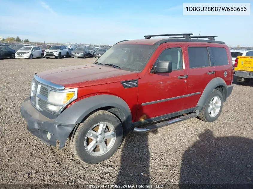 1D8GU28K87W653656 2007 Dodge Nitro Se/Sxt