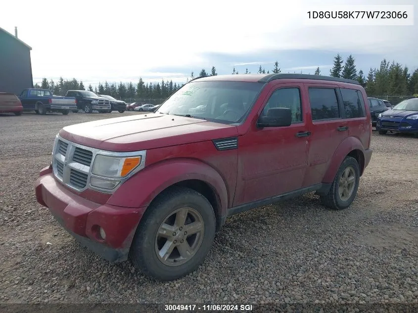 2007 Dodge Nitro Slt/Rt VIN: 1D8GU58K77W723066 Lot: 30049417