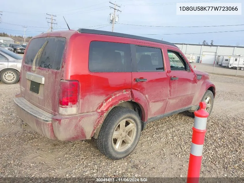 2007 Dodge Nitro Slt/Rt VIN: 1D8GU58K77W723066 Lot: 30049417