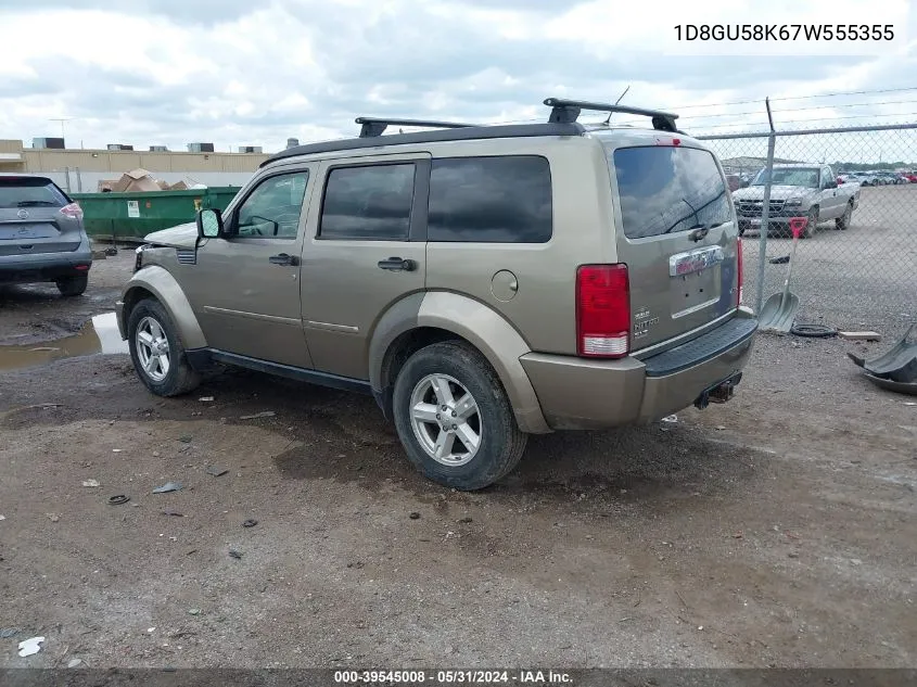 2007 Dodge Nitro Slt/Rt VIN: 1D8GU58K67W555355 Lot: 39545008