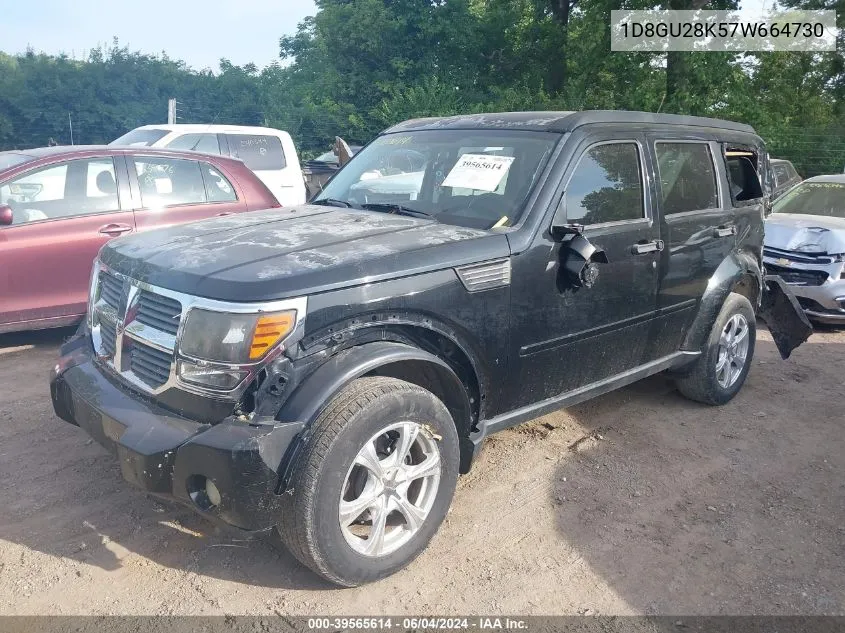 2007 Dodge Nitro Sxt VIN: 1D8GU28K57W664730 Lot: 39565614