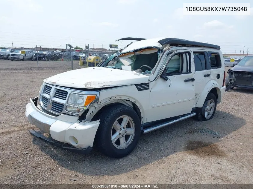 2007 Dodge Nitro Slt/Rt VIN: 1D8GU58KX7W735048 Lot: 39591810