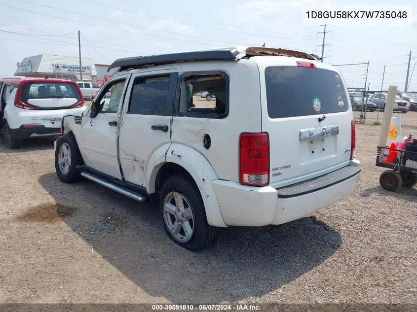 2007 Dodge Nitro Slt/Rt VIN: 1D8GU58KX7W735048 Lot: 39591810