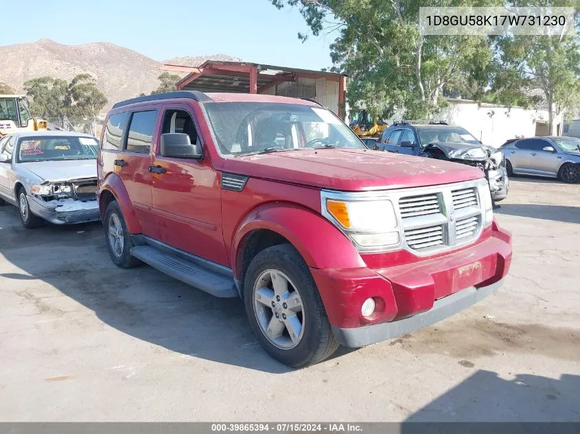 2007 Dodge Nitro Slt/Rt VIN: 1D8GU58K17W731230 Lot: 39865394