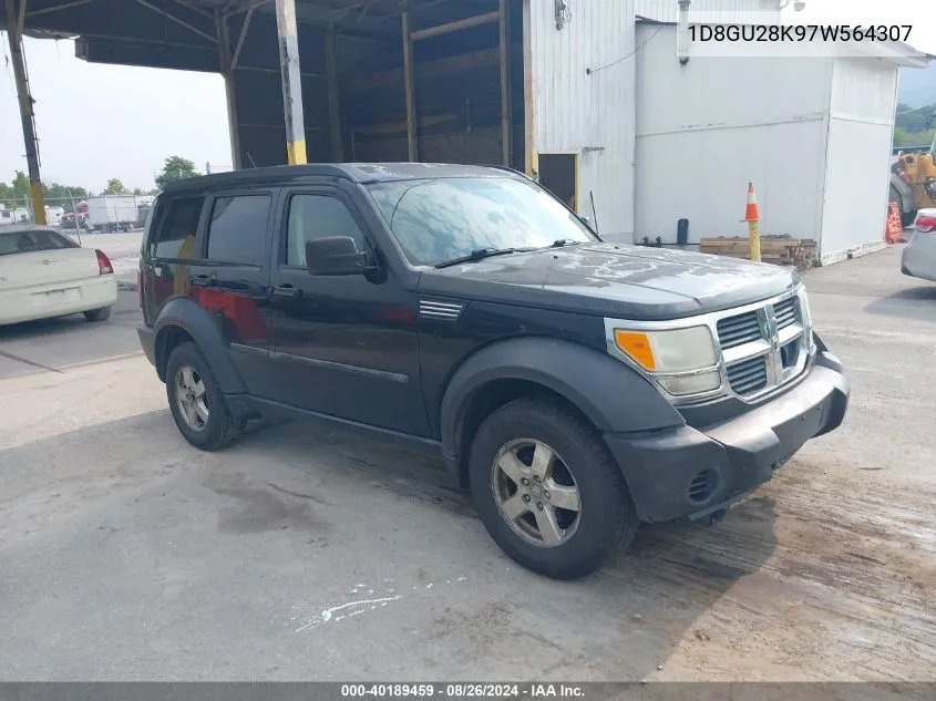 2007 Dodge Nitro Sxt VIN: 1D8GU28K97W564307 Lot: 40189459