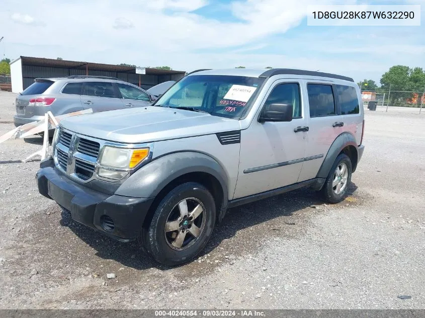 2007 Dodge Nitro Sxt VIN: 1D8GU28K87W632290 Lot: 40240554