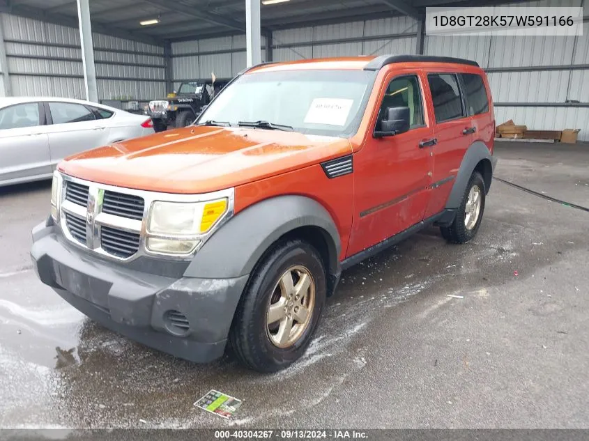 2007 Dodge Nitro Sxt VIN: 1D8GT28K57W591166 Lot: 40304267