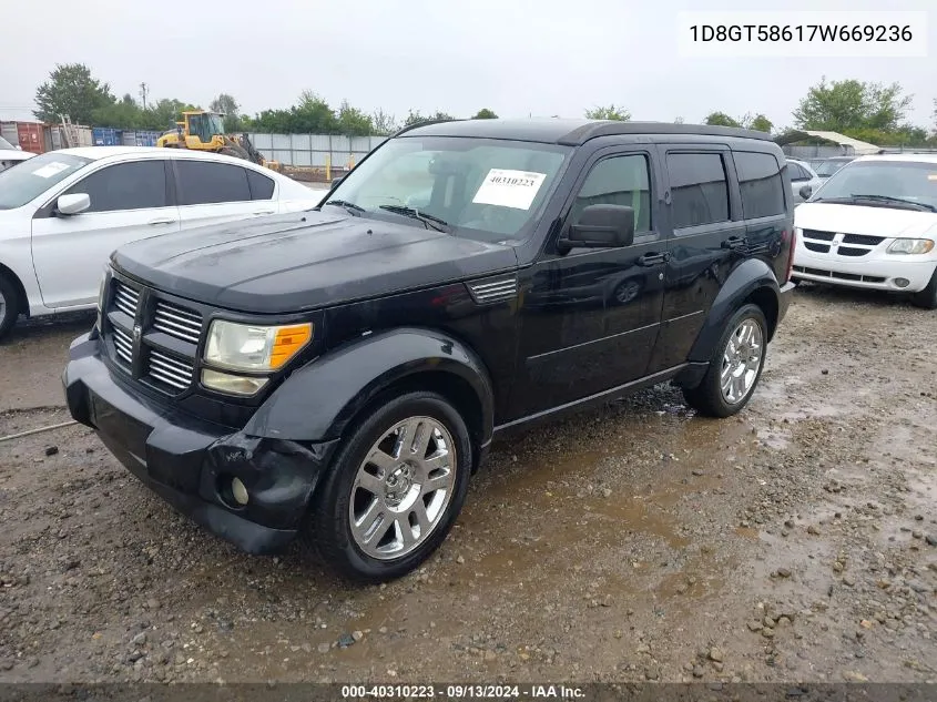 1D8GT58617W669236 2007 Dodge Nitro Slt/Rt