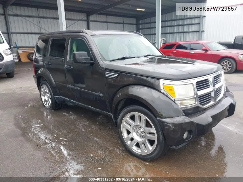 1D8GU58K57W729657 2007 Dodge Nitro Slt/Rt