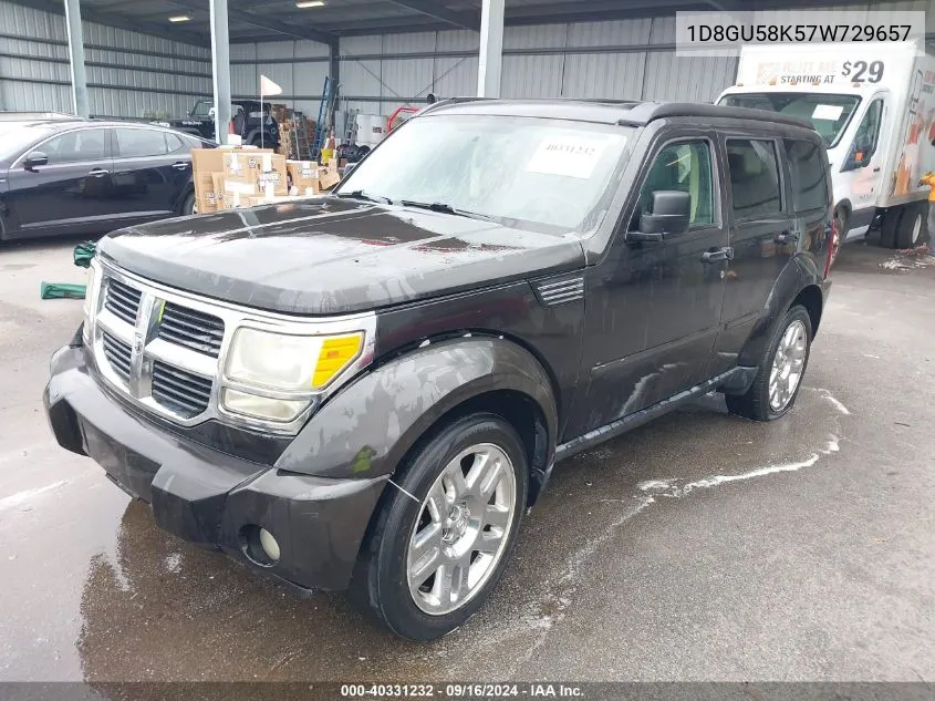 1D8GU58K57W729657 2007 Dodge Nitro Slt/Rt