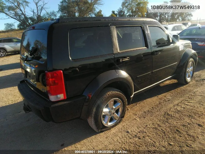 1D8GU58K37W549318 2007 Dodge Nitro Slt/Rt