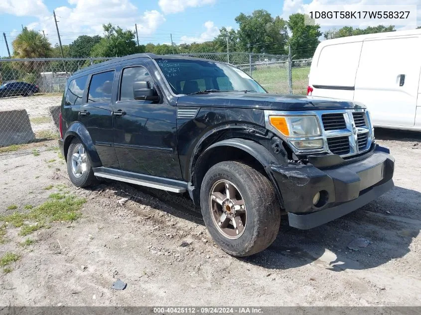 2007 Dodge Nitro Slt/Rt VIN: 1D8GT58K17W558327 Lot: 40425112