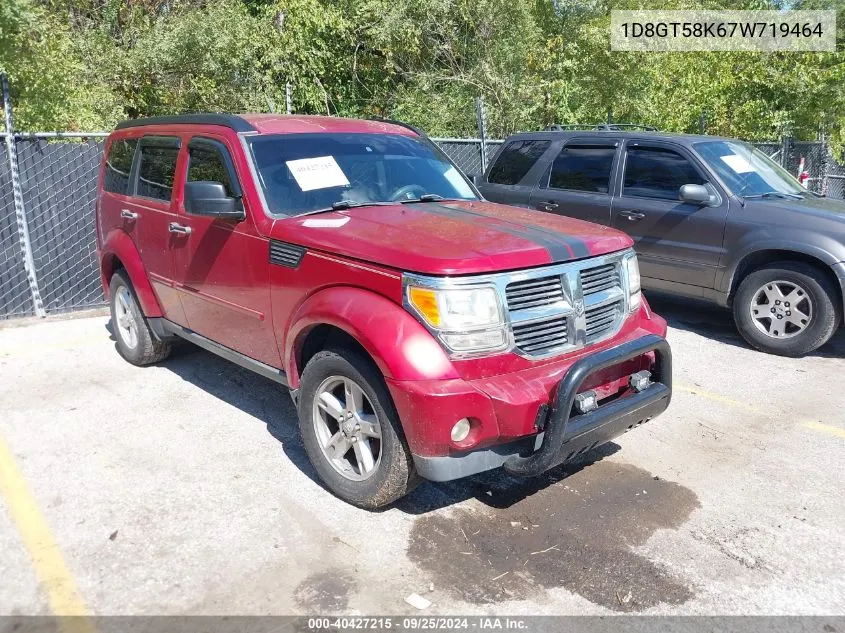 2007 Dodge Nitro Slt/Rt VIN: 1D8GT58K67W719464 Lot: 40427215