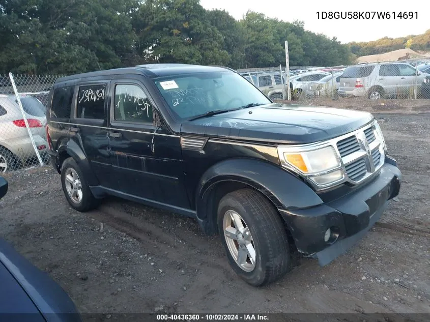 2007 Dodge Nitro Slt/Rt VIN: 1D8GU58K07W614691 Lot: 40436360