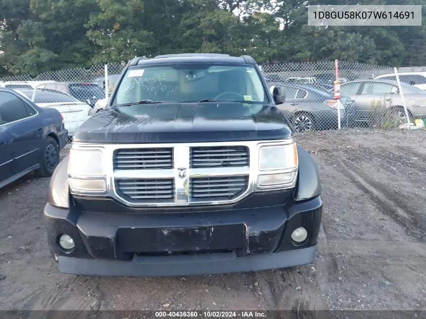 2007 Dodge Nitro Slt/Rt VIN: 1D8GU58K07W614691 Lot: 40436360