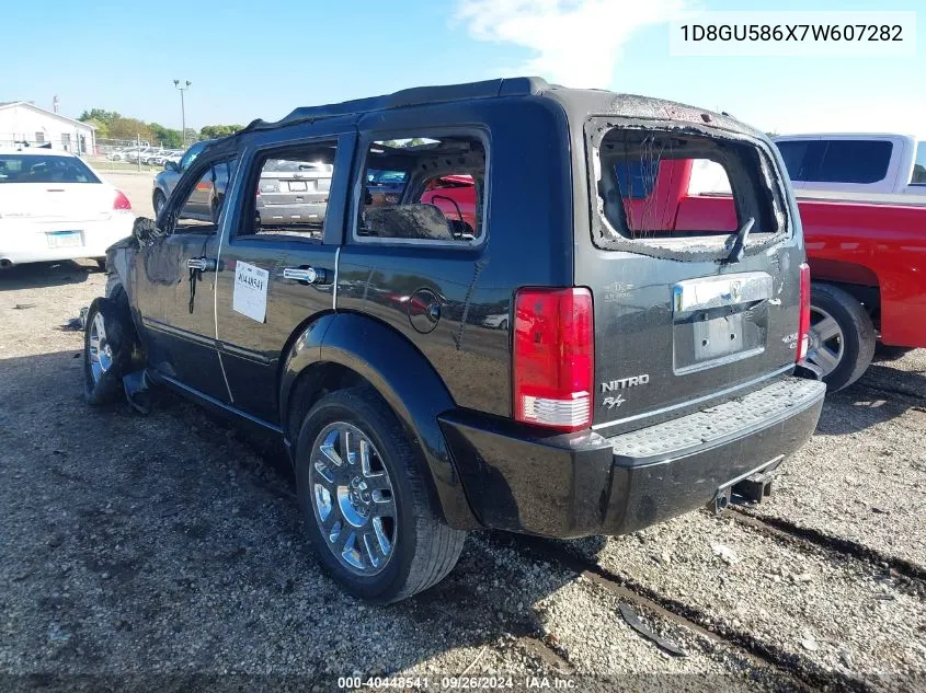 2007 Dodge Nitro R/T VIN: 1D8GU586X7W607282 Lot: 40448541