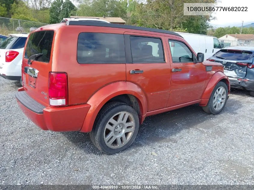 2007 Dodge Nitro Slt/Rt VIN: 1D8GU58677W682022 Lot: 40465910