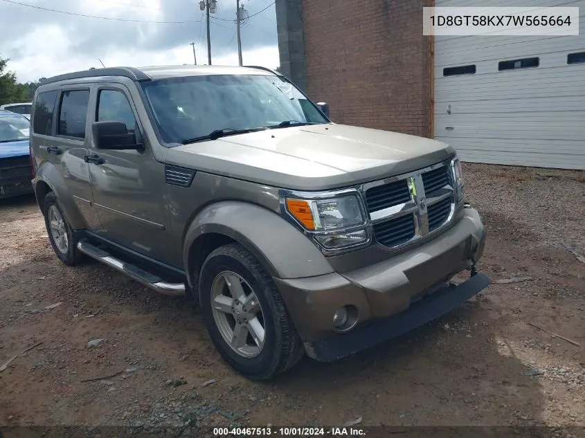 2007 Dodge Nitro Slt/Rt VIN: 1D8GT58KX7W565664 Lot: 40467513