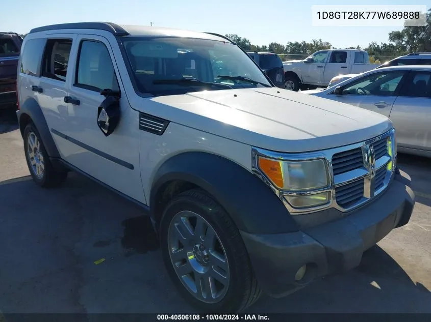 2007 Dodge Nitro Sxt VIN: 1D8GT28K77W689888 Lot: 40506108