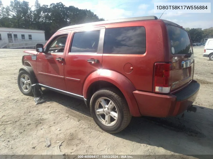 2007 Dodge Nitro Slt/Rt VIN: 1D8GT58K17W556884 Lot: 40508417