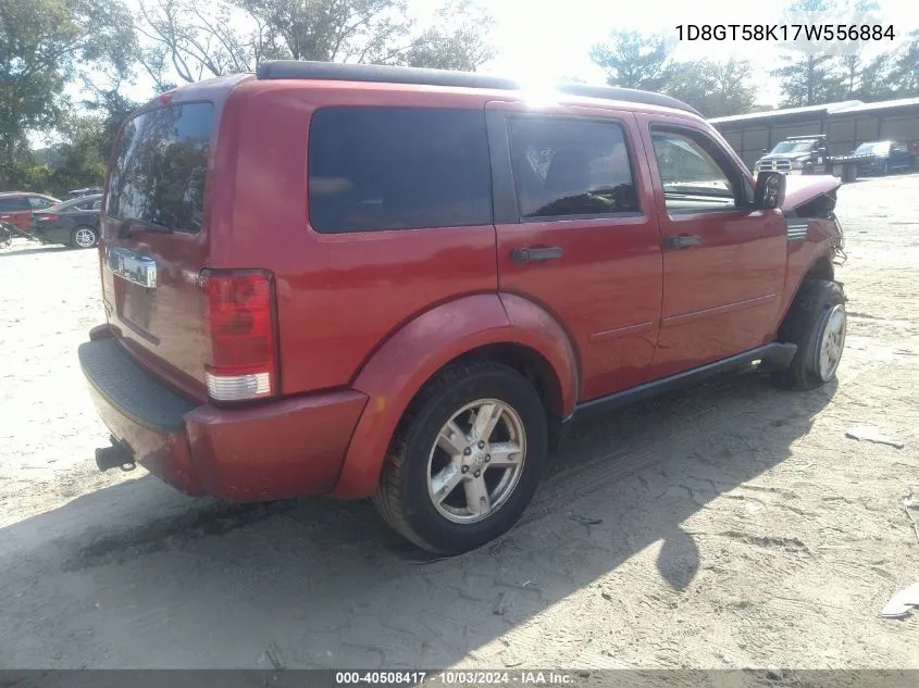 2007 Dodge Nitro Slt/Rt VIN: 1D8GT58K17W556884 Lot: 40508417