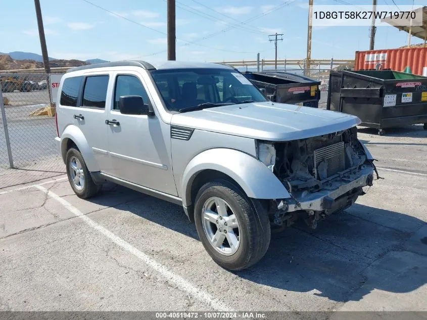 2007 Dodge Nitro Slt/Rt VIN: 1D8GT58K27W719770 Lot: 40519472