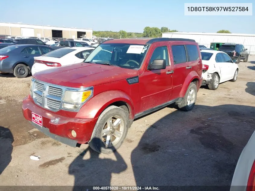 2007 Dodge Nitro Slt/Rt VIN: 1D8GT58K97W527584 Lot: 40575020