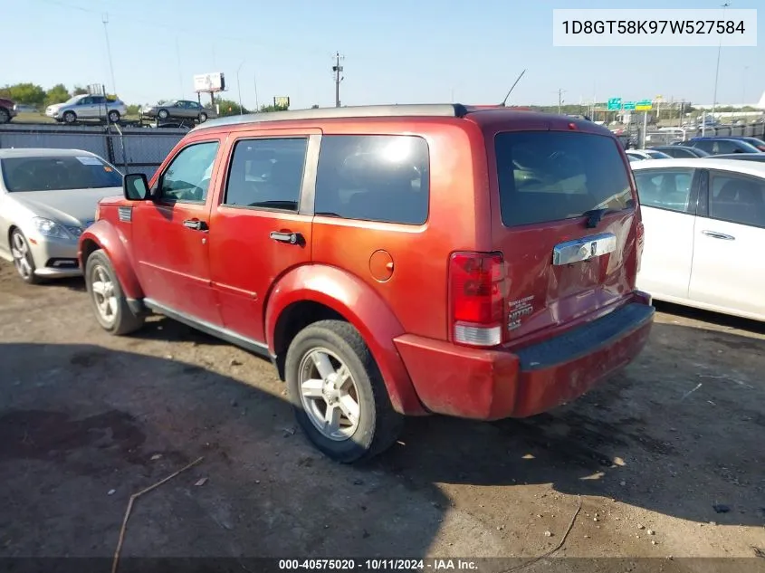 2007 Dodge Nitro Slt/Rt VIN: 1D8GT58K97W527584 Lot: 40575020