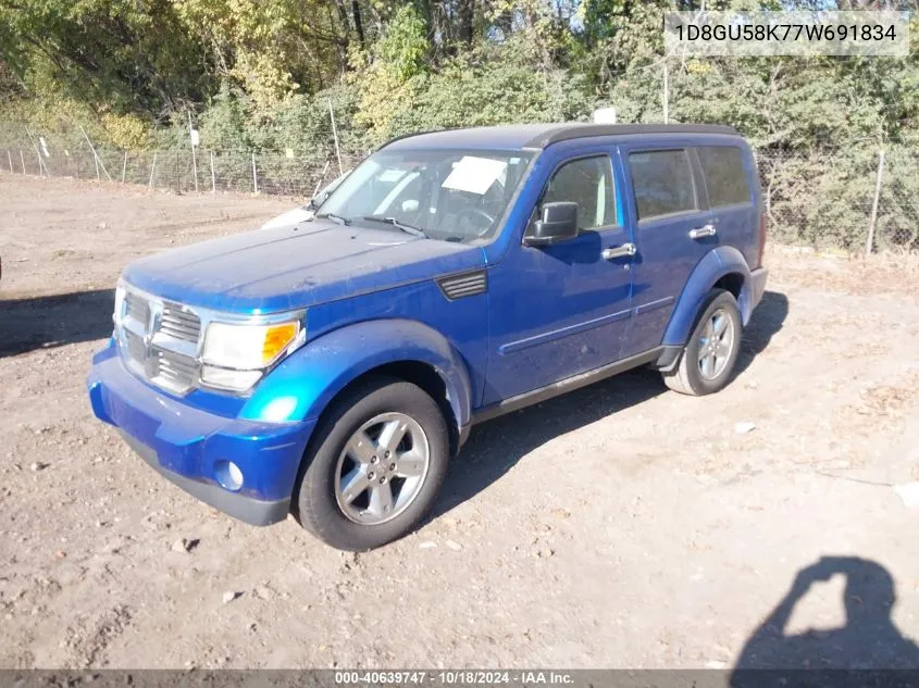 2007 Dodge Nitro Slt/Rt VIN: 1D8GU58K77W691834 Lot: 40639747