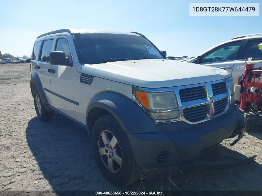 1D8GT28K77W644479 2007 Dodge Nitro Sxt