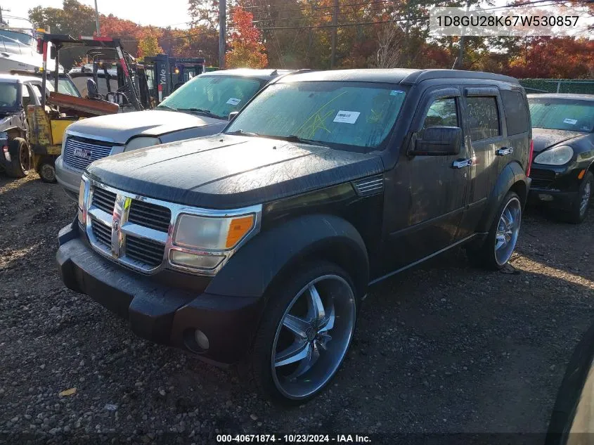 2007 Dodge Nitro Sxt VIN: 1D8GU28K67W530857 Lot: 40671874