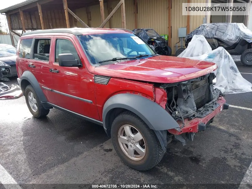 2007 Dodge Nitro Sxt VIN: 1D8GU28K17W550563 Lot: 40672705