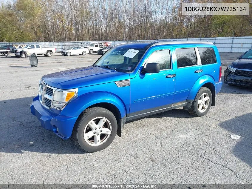 2007 Dodge Nitro Sxt VIN: 1D8GU28KX7W725134 Lot: 40701865