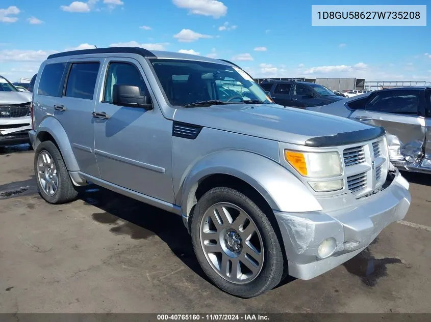 2007 Dodge Nitro Slt/Rt VIN: 1D8GU58627W735208 Lot: 40765160