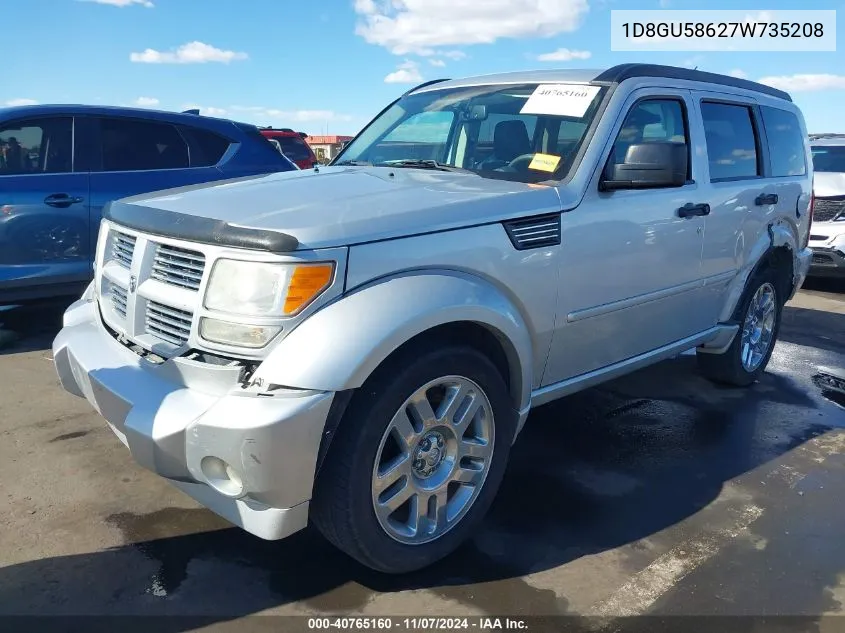 2007 Dodge Nitro Slt/Rt VIN: 1D8GU58627W735208 Lot: 40765160