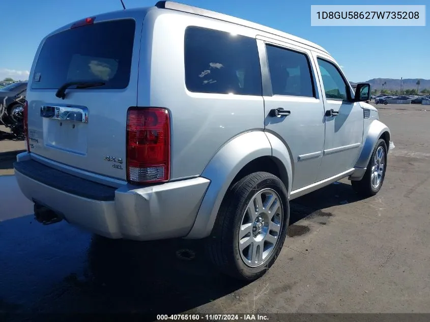 2007 Dodge Nitro Slt/Rt VIN: 1D8GU58627W735208 Lot: 40765160