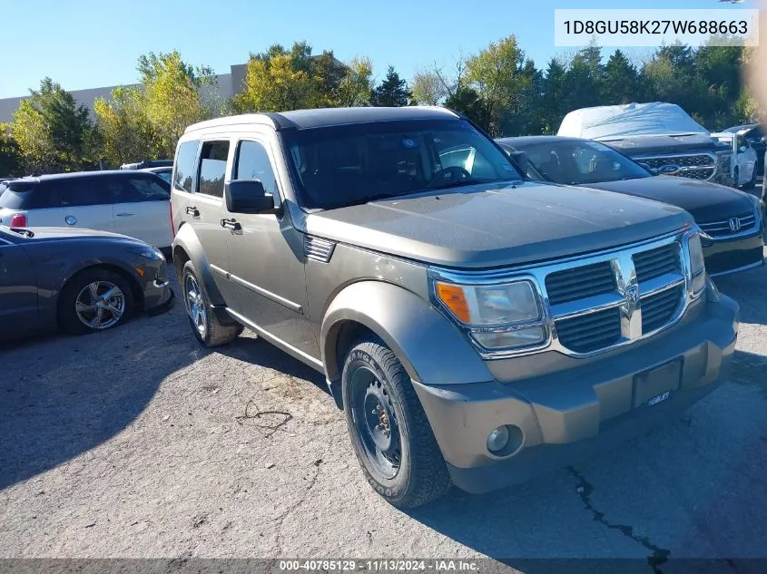 1D8GU58K27W688663 2007 Dodge Nitro Slt/Rt