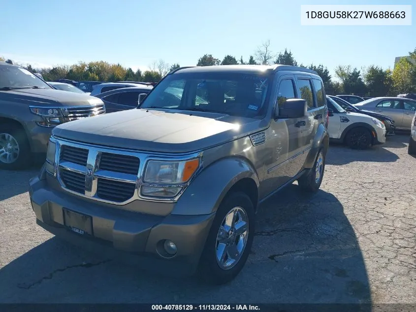 1D8GU58K27W688663 2007 Dodge Nitro Slt/Rt