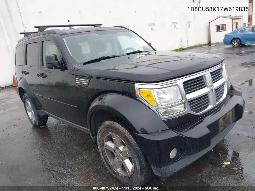 2007 Dodge Nitro Slt/Rt VIN: 1D8GU58K17W619835 Lot: 40792474